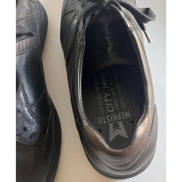 Mephisto City Hiker Air Jet Shoe Black Leather Comfort Walking Men’s US 10 NWOB main image 13